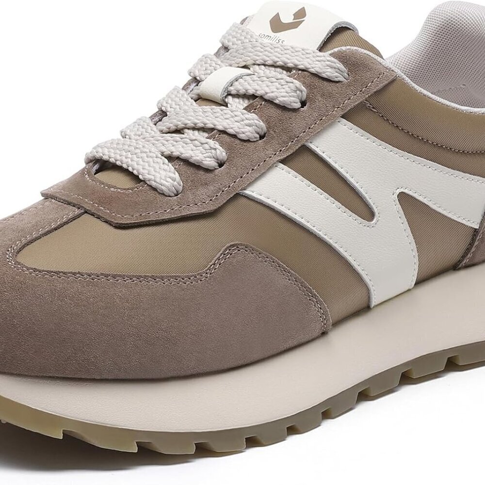 Women’s Suede Casual Sneakers Non-Slip Running Shoes Athletic Walking